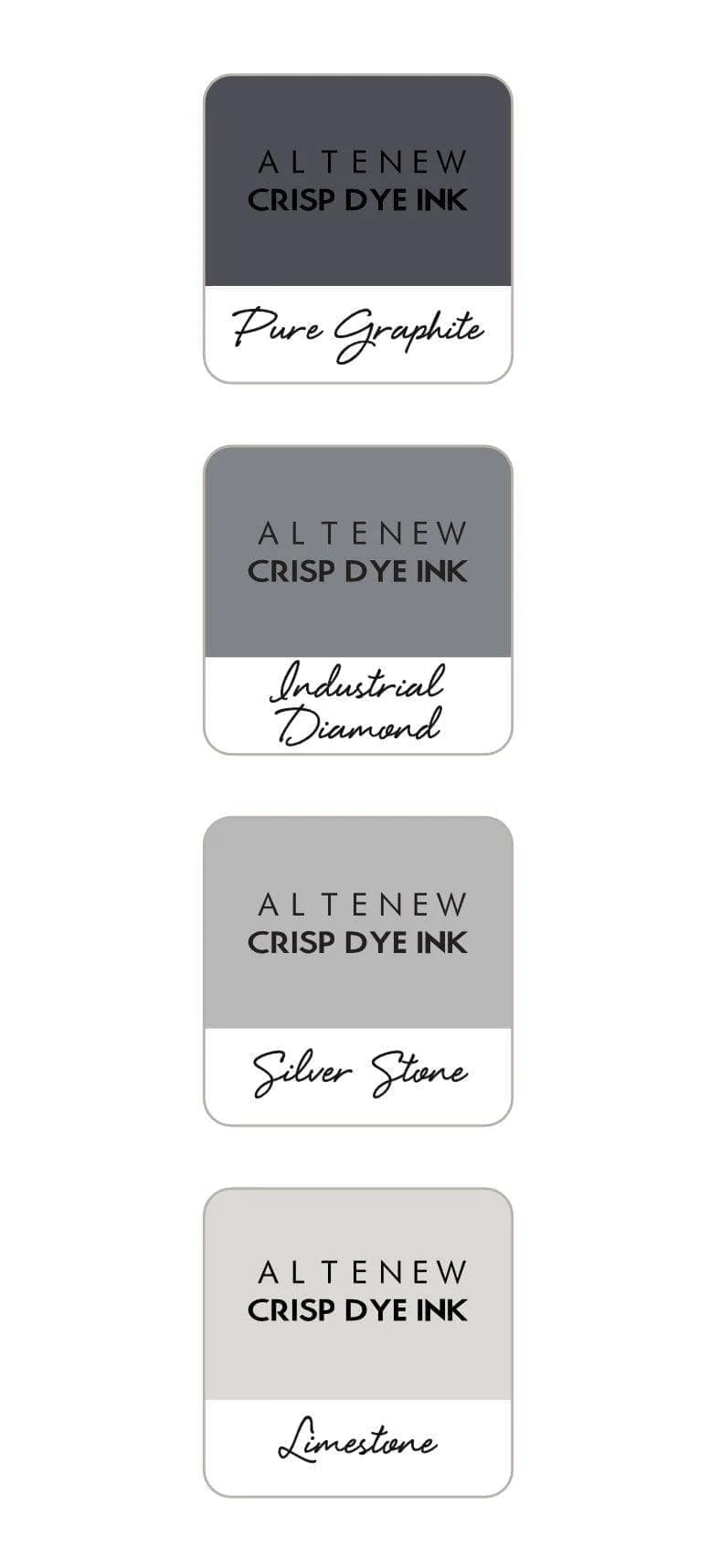 Altenew Mini Crisp Dye Ink Cube Rock Collection