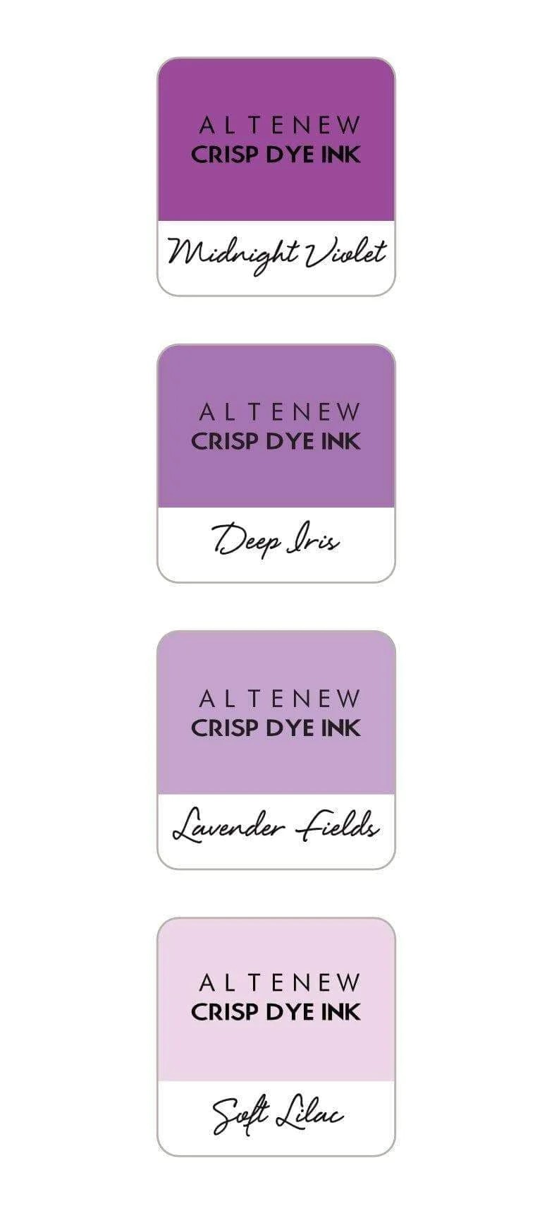 Altenew Mini Crisp Dye Ink Cube Shades of Purple