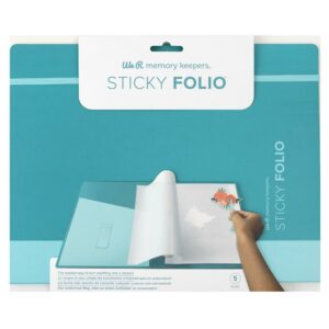 WE R MEMORY KEEPERS STICKY FOLIO TEAL