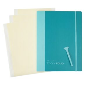 WE R MEMORY KEEPERS STICKY FOLIO TEAL