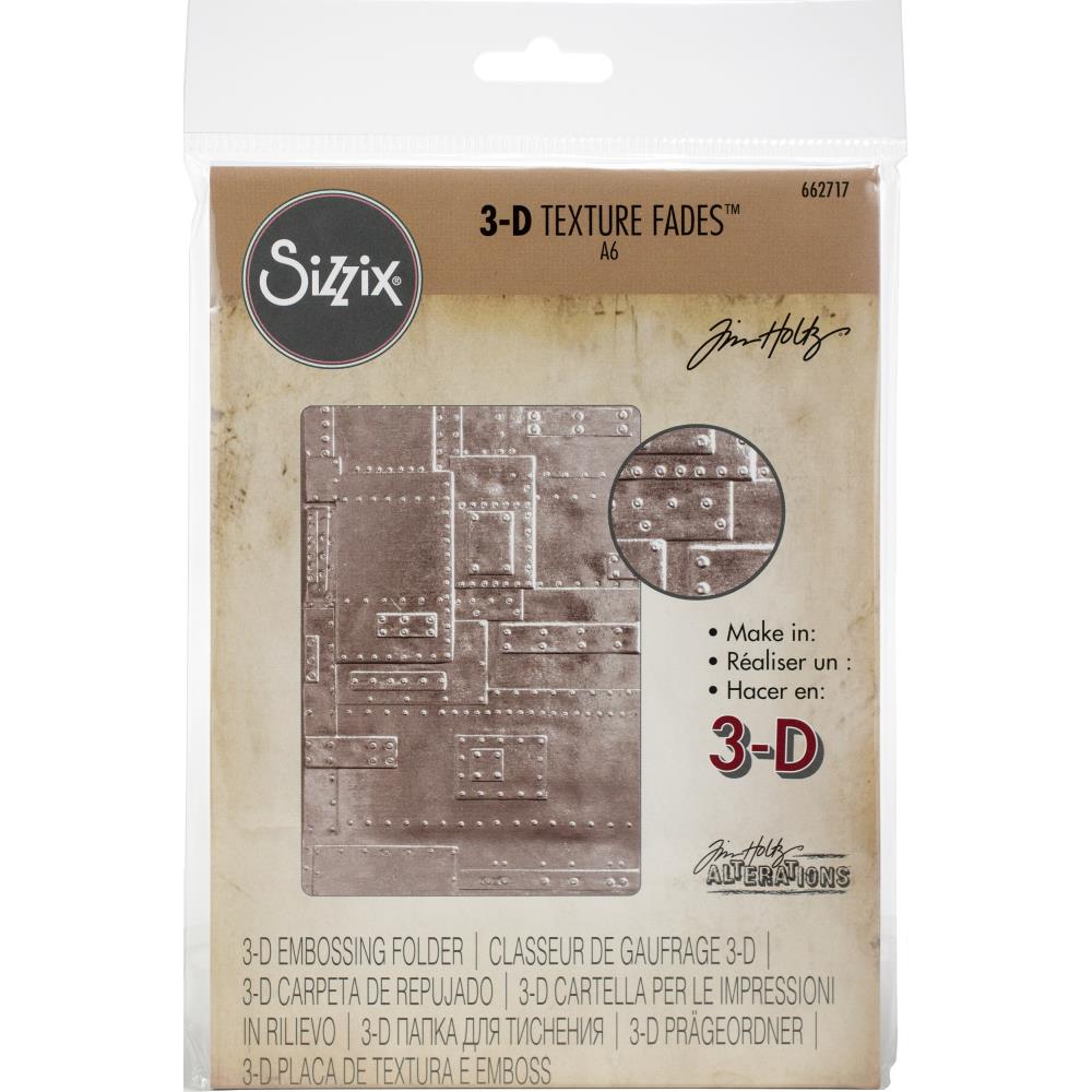 SIZZIX TIM HOLTZ 3D TEXTURE FADES FOUNDRY