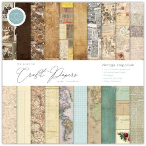 CRAFTERS CONSORTIUM CRAFT PAPER 12X12 VINTAGE EMPORIUM