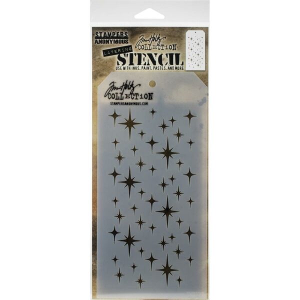 STAMPERS ANONYMOUS TIM HOLTZ SPARKLE LAYERING STENCIL