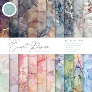 CRAFTERS CONSORTIUM CRAFT PAPER 6X6 INK DROP DUSK