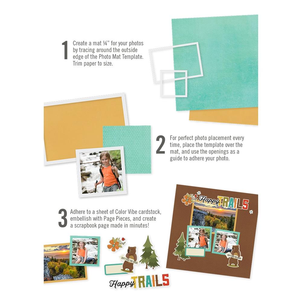 SIMPLE STORIES SIMPLE PAGE 5 PHOTO MAT TEMPLATES