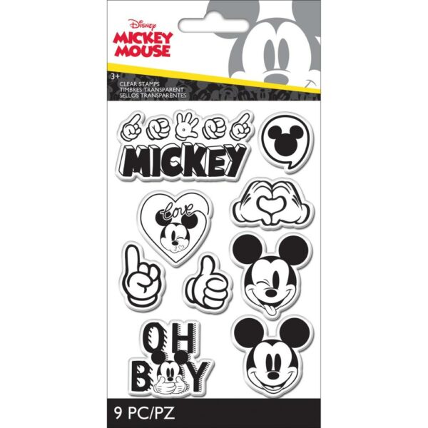 AMERICAN CRAFTS EK SUCCESS DISNEY MICKEY CLEAR STAMP