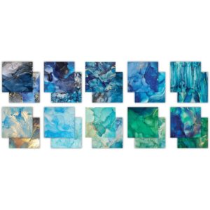 CRAFT CONSORTIUM CRAFT PAPER 6X6 INK DROP OCEAN