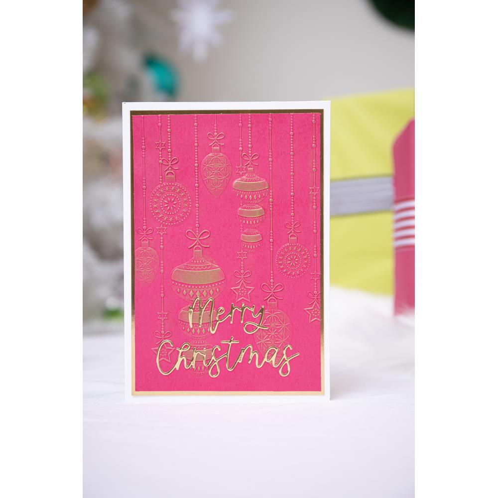 Sizzix Embossing Folder Sparkly Ornaments