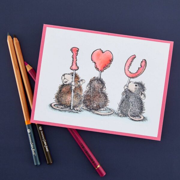 Spellbinders House Mouse Stamp We Heart You