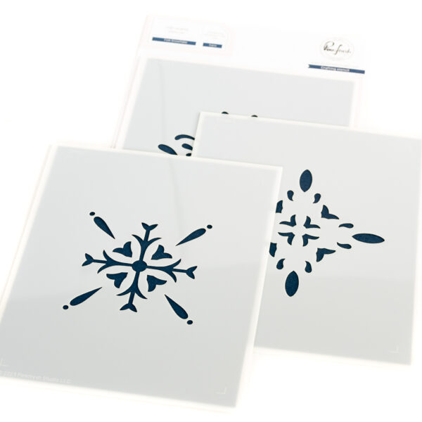 Pinkfresh Stencil Folk Snowflake