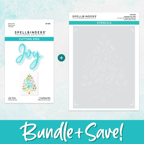 Spellbinders Stencil & Die Layered Joy Tree