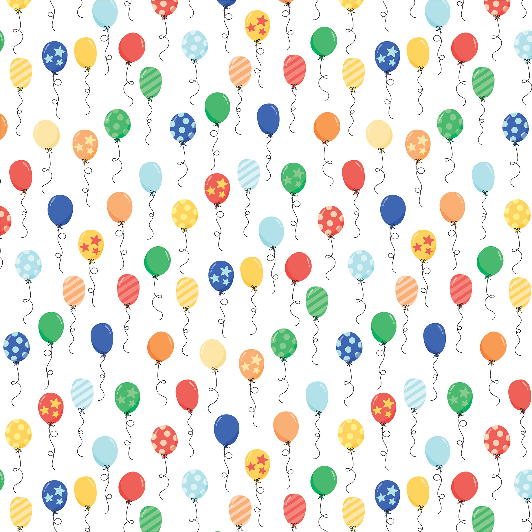Echo Park Make A Wish Birthday Boy 12X12 Party Time Balloons