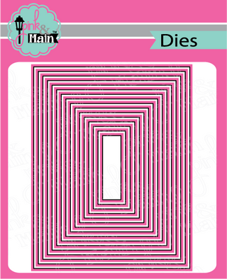 PINK & MAIN DIE LAYERED RECTANGLES A2