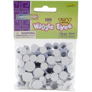 WIGGLE EYES 7MM TO 15MM BLACK