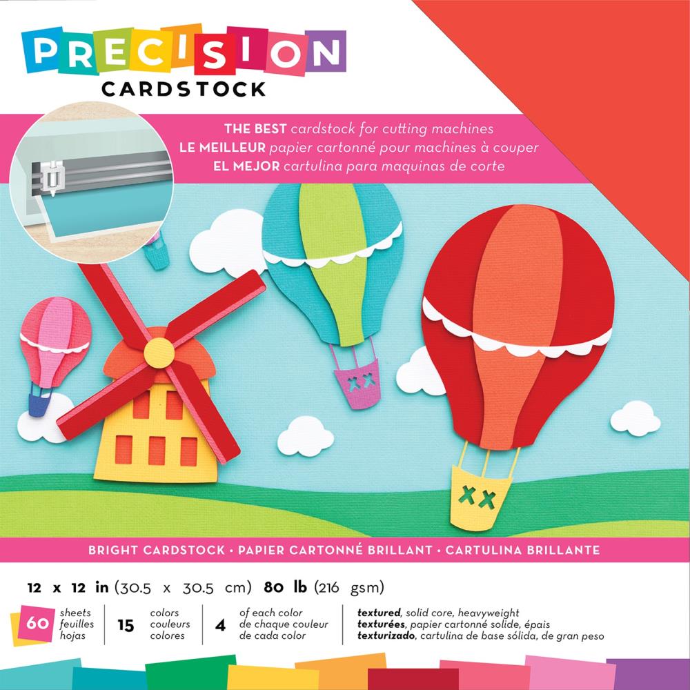 AMERICAN CRAFTS PRECISION CARDSTOCK 12X12 BRIGHTS CARDSTOCK