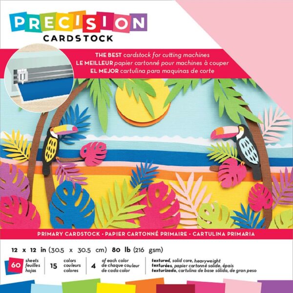 AMERICAN CRAFTS PRECISION CARDSTOCK 12X12 PRIMARY CARDSTOCK