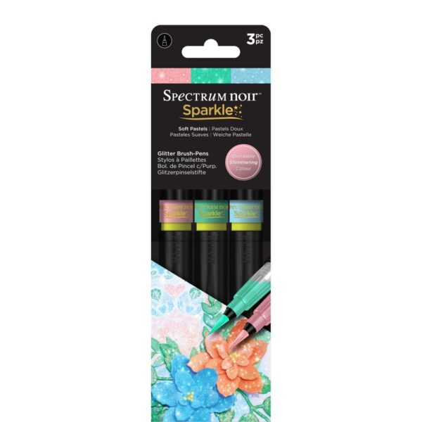 SPECTRUM NOIR SPARKLE SOFT PASTELS PENS