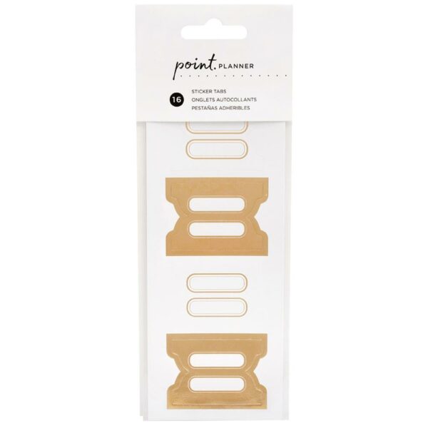 AC POINT PLANNER STICKER TABS GOLD