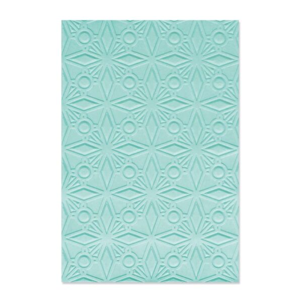 SIZZIX GEOMETRIC CRYSTALS MULTI LEVEL EMBOSSING FOLDER