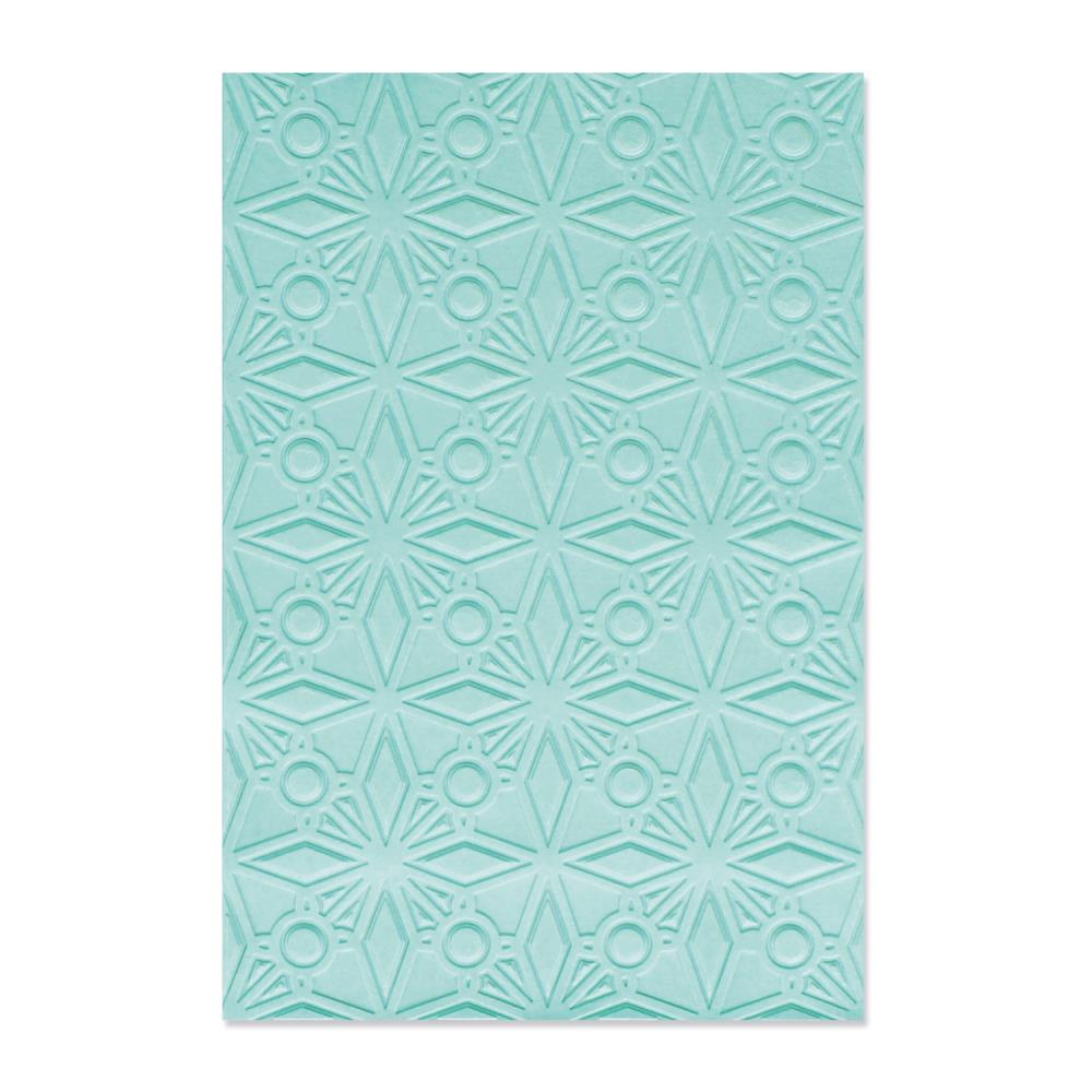 SIZZIX GEOMETRIC CRYSTALS MULTI LEVEL EMBOSSING FOLDER