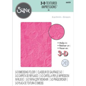 SIZZIX EMBOSSING FOLDER MARK MAKING HEAR