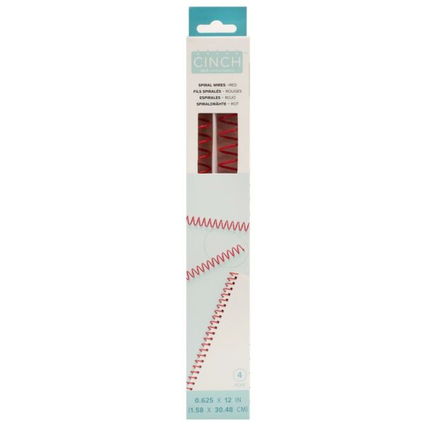 AMERICAN CRAFTS CINCH SPIRAL WIRES RED