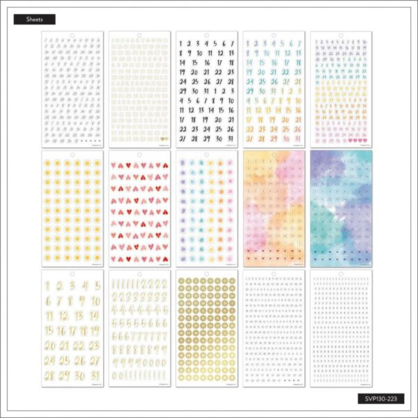 HAPPY PLANNER STICKERS ESSENTIAL DATES AND NUMBERS