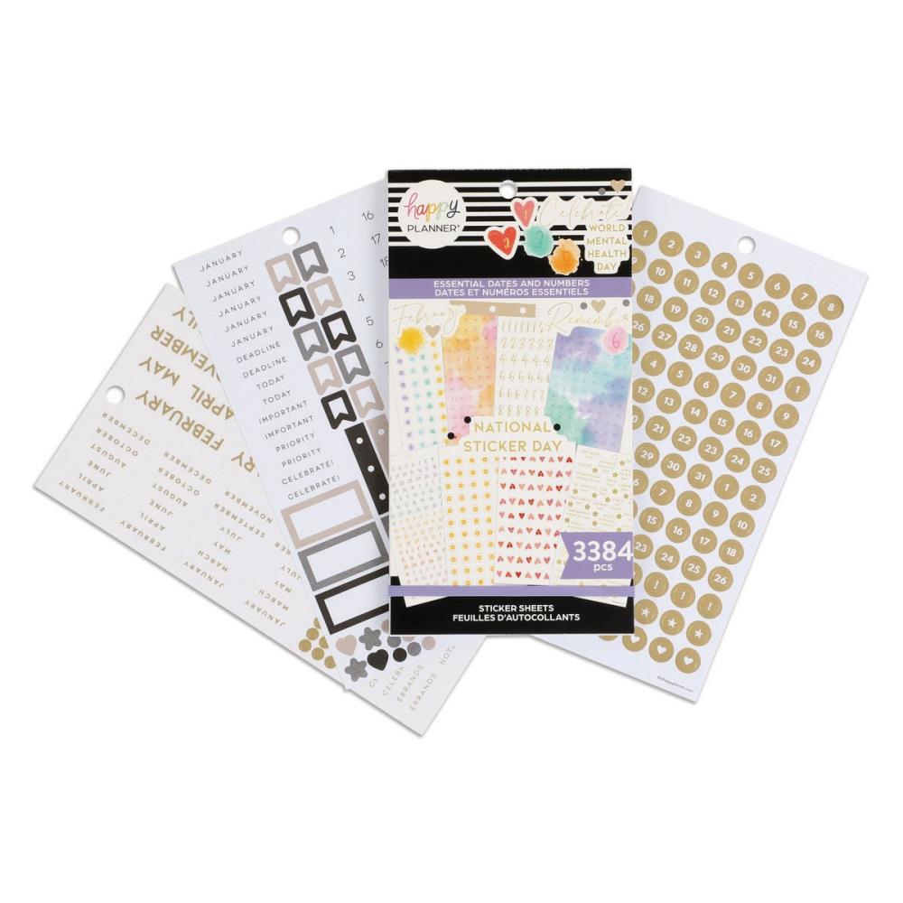 HAPPY PLANNER STICKERS ESSENTIAL DATES AND NUMBERS