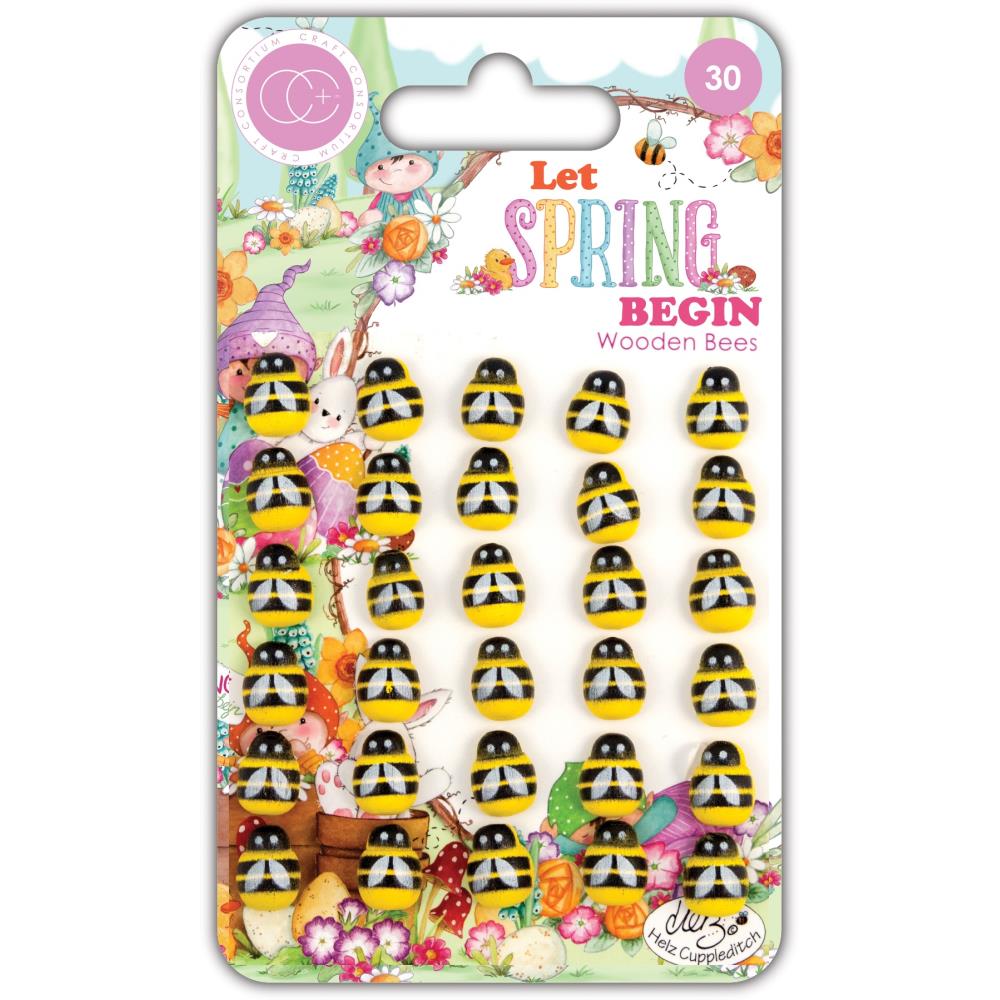 CRAFT CONSORTIUM LET SPRING BEGIN BEES WOODEN