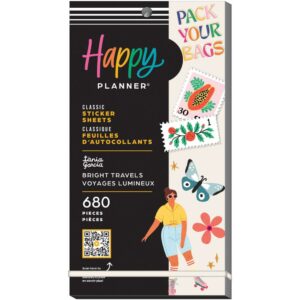 HAPPY PLANNER STICKERS BRIGHT TRAVELS