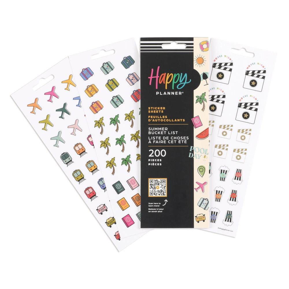 HAPPY PLANNER STICKERS SUMMER BUCKET LIST