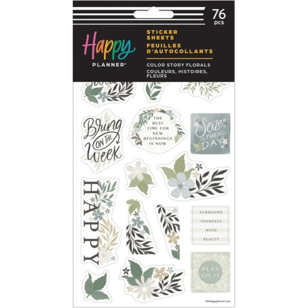 HAPPY PLANNER STICKER SHEETS COLOR STORY