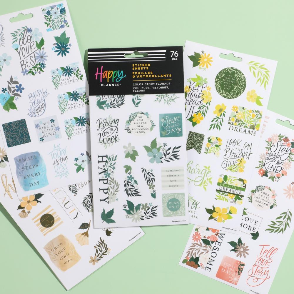 HAPPY PLANNER STICKER SHEETS COLOR STORY