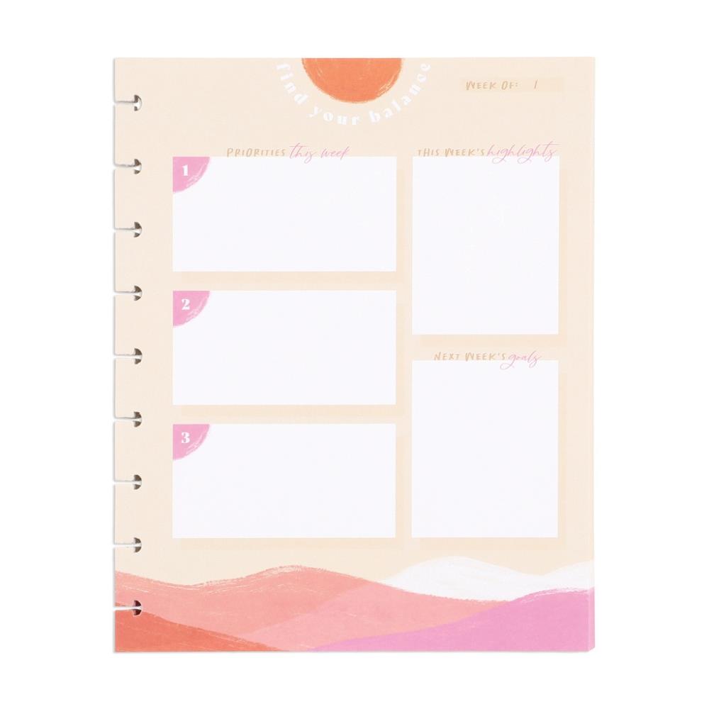 HAPPY PLANNER CLASSIC FILLER PAPER ORGANIC WELLNESS