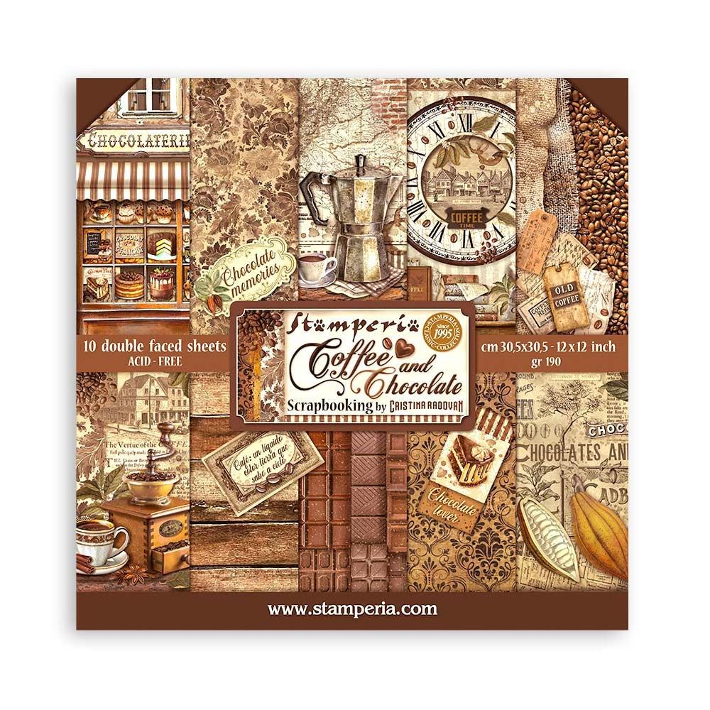 STAMPERIA COFFEE & CHOCOLATE 12X12 COLLECTION