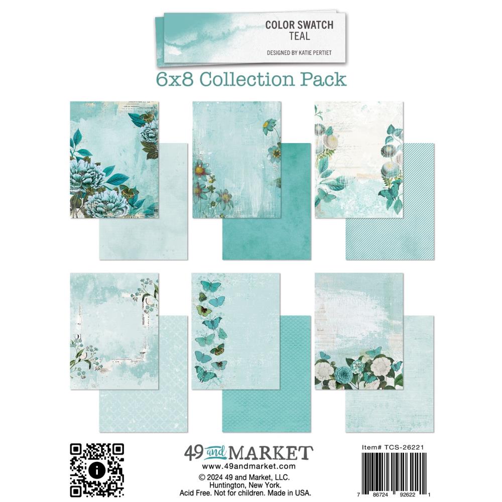 49 & Market Color Swatch Teal 6X8 Collec