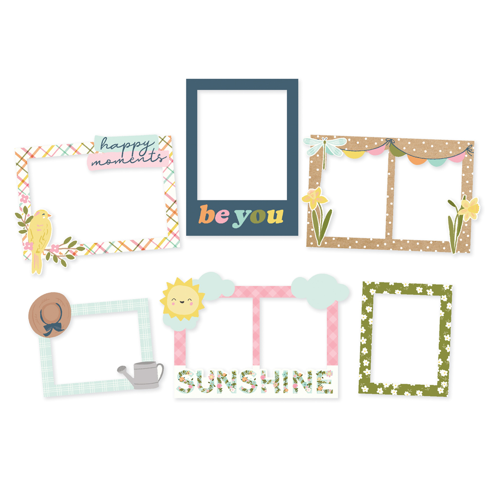 Simple Stories Fresh Air Chipboard Frames