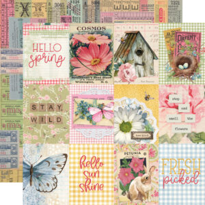 Simple Stories Simple Vintage Spring Garden 12X12 3X4 Elements