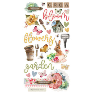 Simple Stories Simple Vintage Spring Garden 6X12 Chipboard