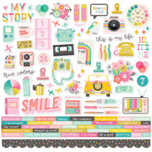 Simple Stories True Colors Cardstock Stickers