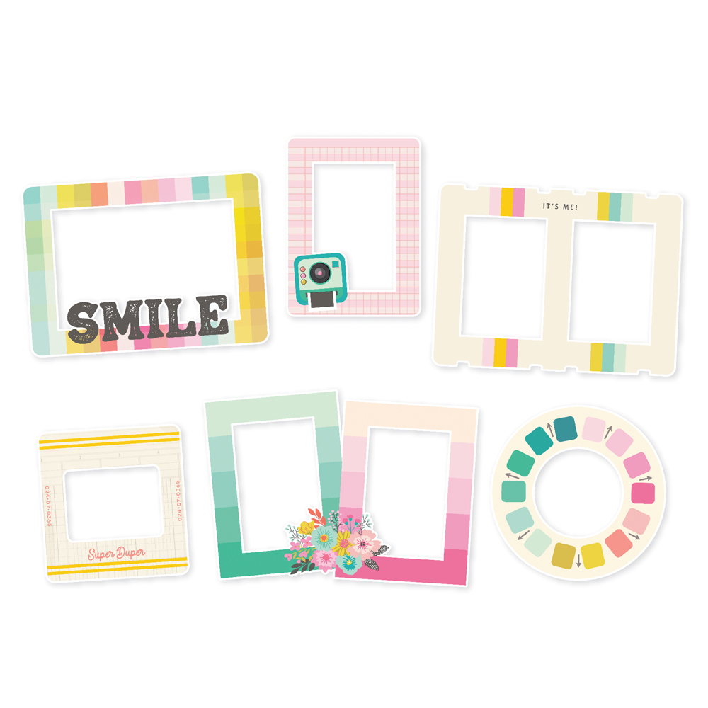 Simple Stories True Colors Chipboard Frames