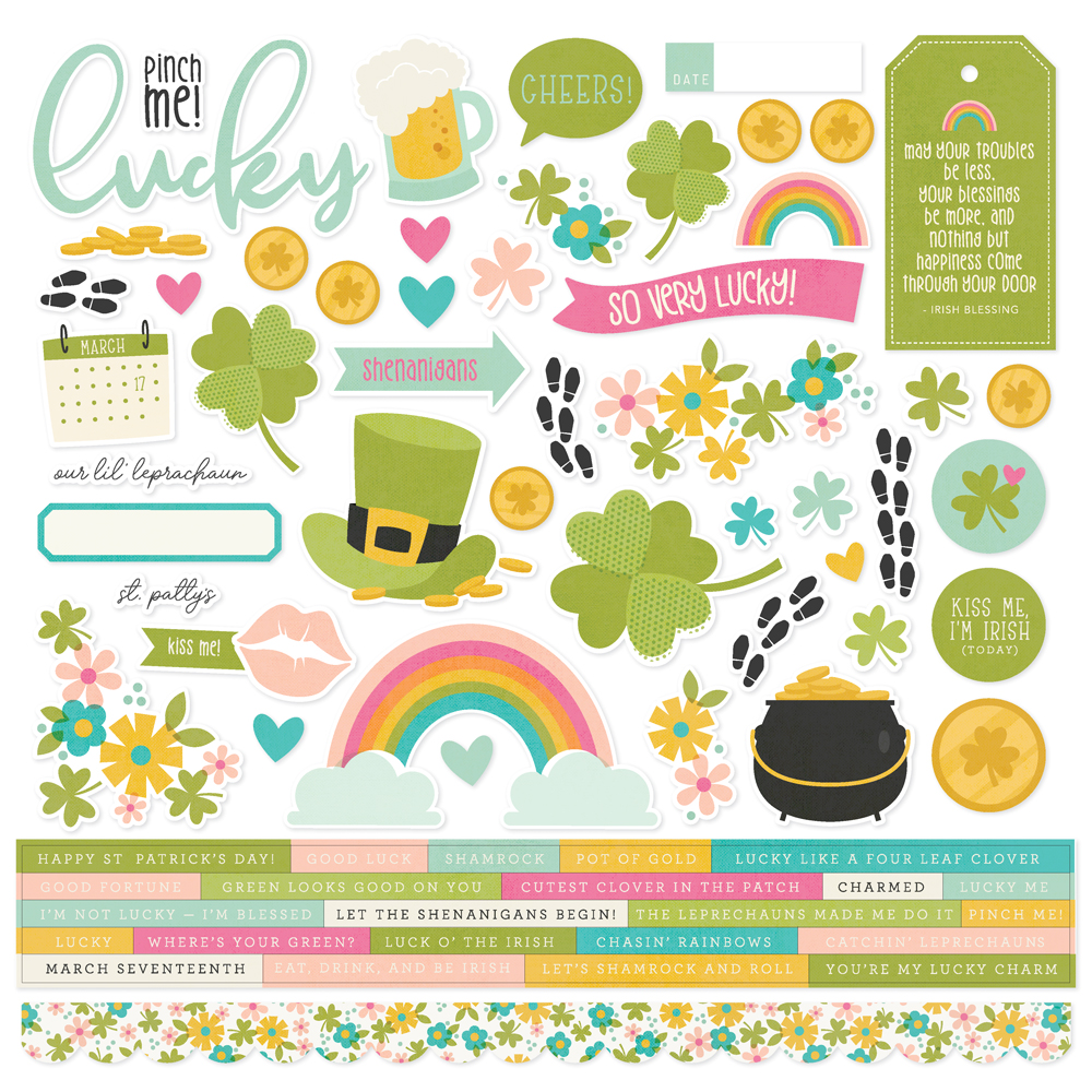 Simple Stories St Patrick’s Day Cardstock Stickers