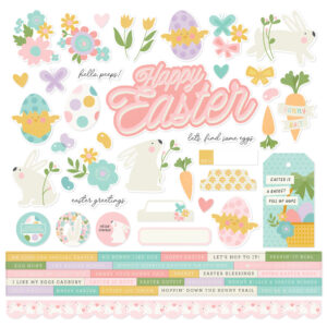 Simple Stories Hoppy Easter Cardstock Stickers