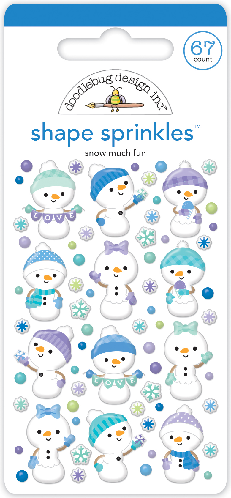 Doodlebug Snow Much Fun Shape Sprinkles