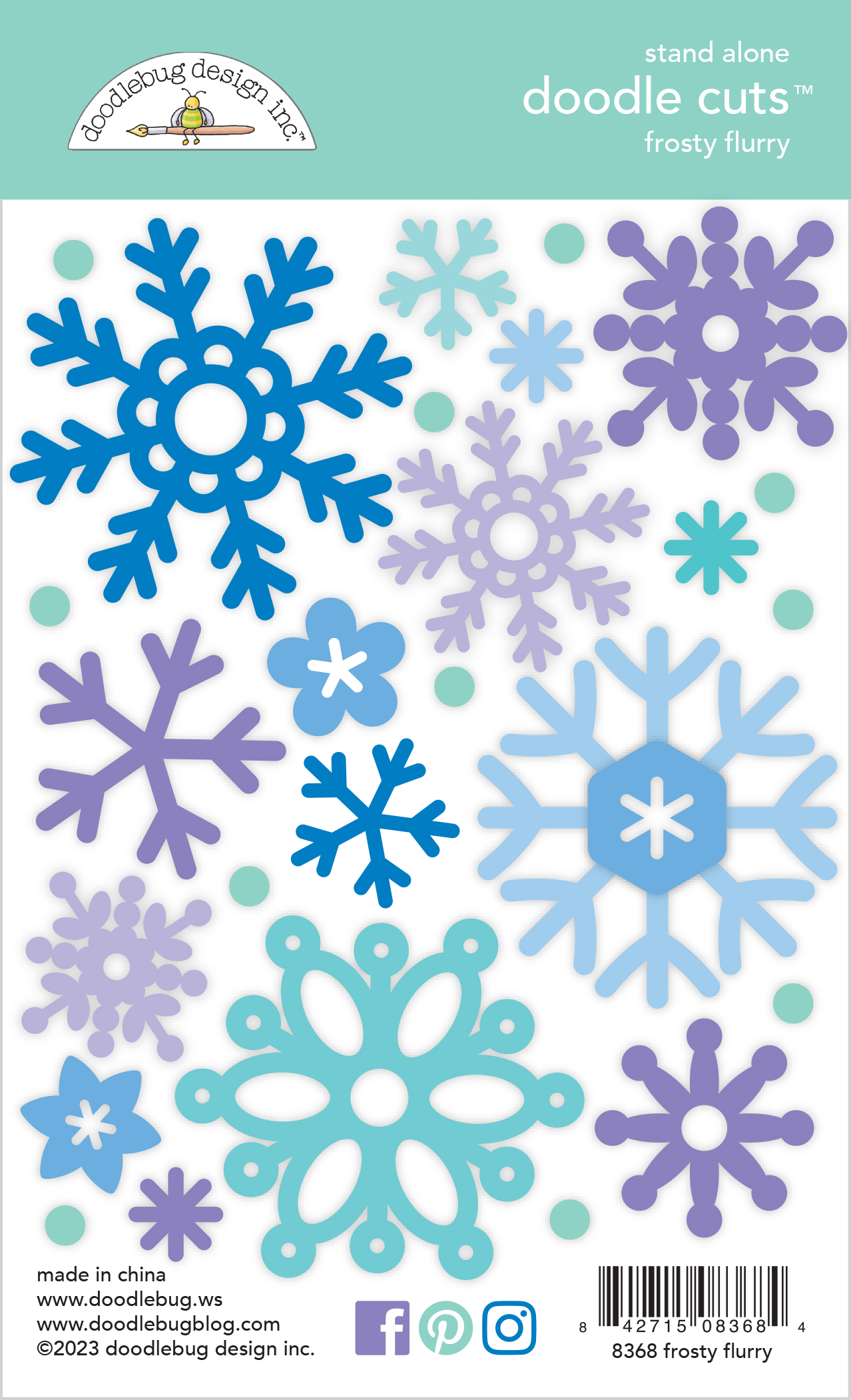 Doodlebug Snow Much Fun Frosty Flurry Doodle Cuts
