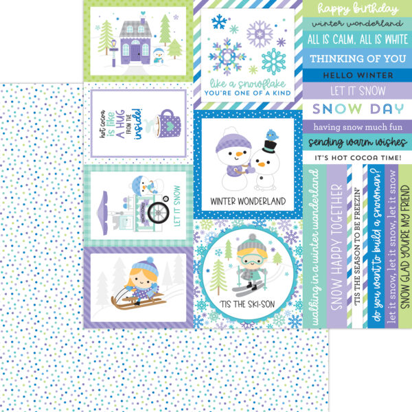 Doodlebug Snow Much Fun 12X12 Spot of Snow