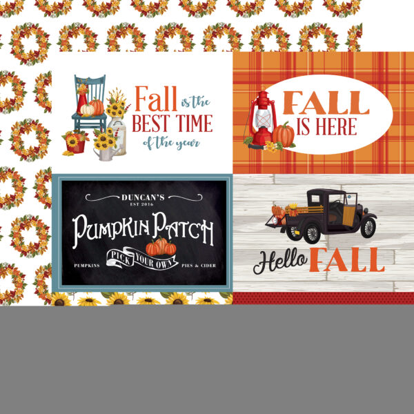 Carta Bella Fall Fun 12X12 6X4 Journaling Cards