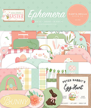 Carta Bella Here Comes Easter Ephemera