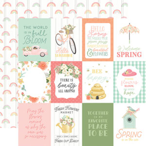 Carta Bella Here Comes Spring 12X12 3X4 Journaling Cards