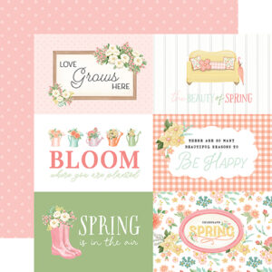 Carta Bella Here Comes Spring 12X12 6X4 Journaling Cards